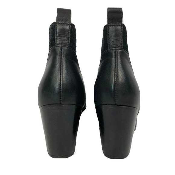 Cole Haan Grand OS Boots Womens Sz 8 Black Leather Chelsea Ankle Block Heel - Picture 4 of 8